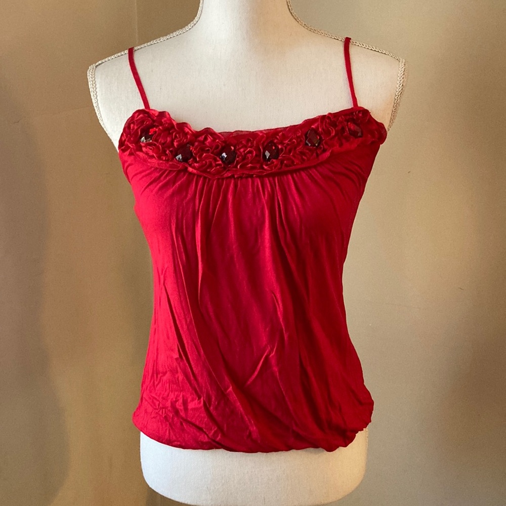 ‼️PRICE DROP‼️ 
Candie’s Red XS Spaghetti Strap Top